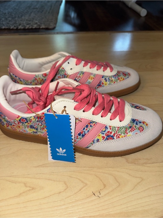 adidas Shoes - adidas Samba Women’s Pink Floral Gazelle-Style Sneakers